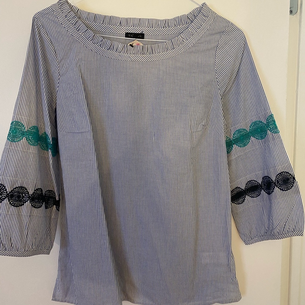NWT -Talbots striped tunic